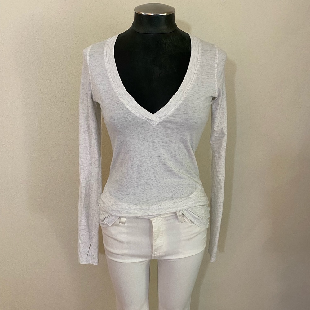 Lululemon Circadian Deep V-Neck Long Sleeve Tissue Tee